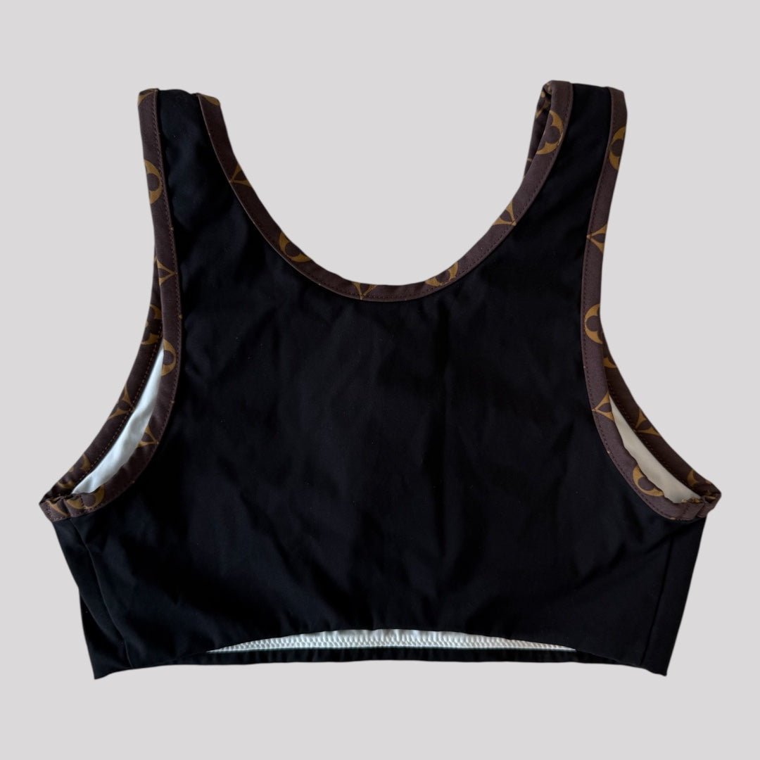 Louis Vuitton Monogram Trim Bkini Top