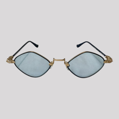 Chrome Hearts Diamond Dog Round Sunglasses