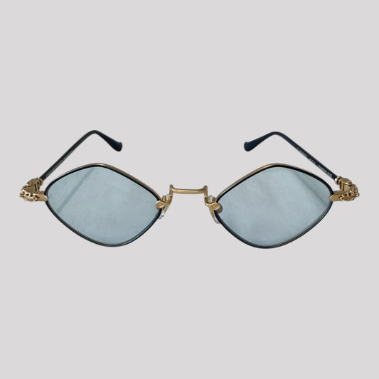 Chrome Hearts Diamond Dog Round Sunglasses