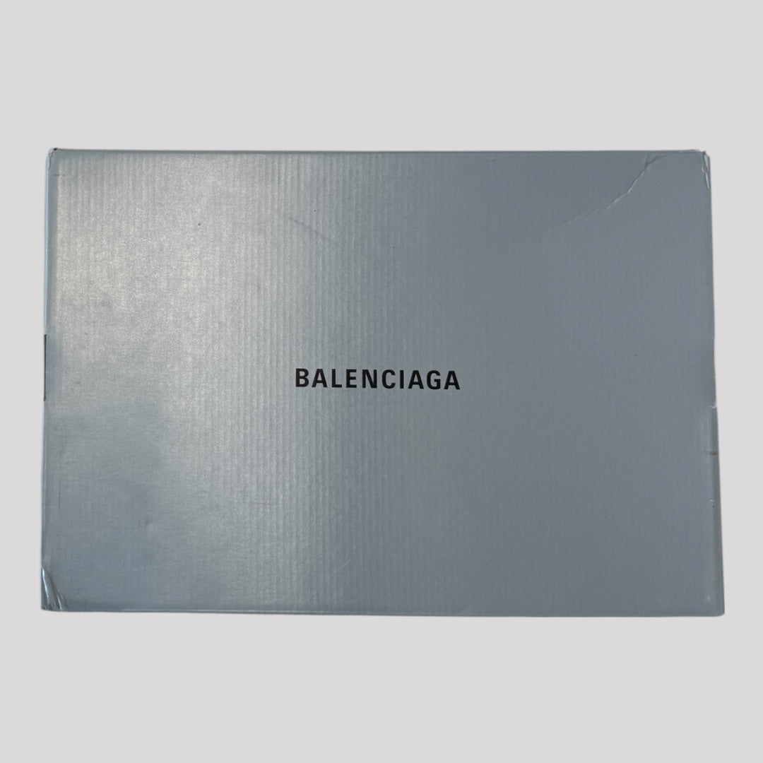 Balenciaga Dark Grey Yellow Runner Sneaker