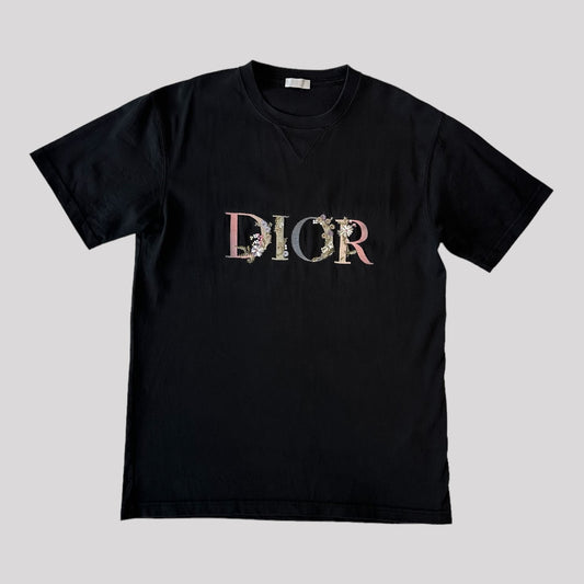 Dior Flowers Embroidered T-Shirt