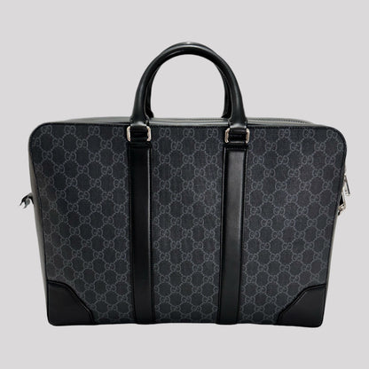 Gucci GG Supreme Black Briefcase