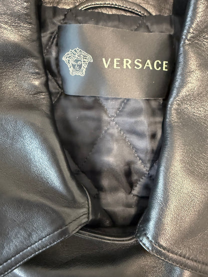 Versace Leather Biker Jacket Rico Love