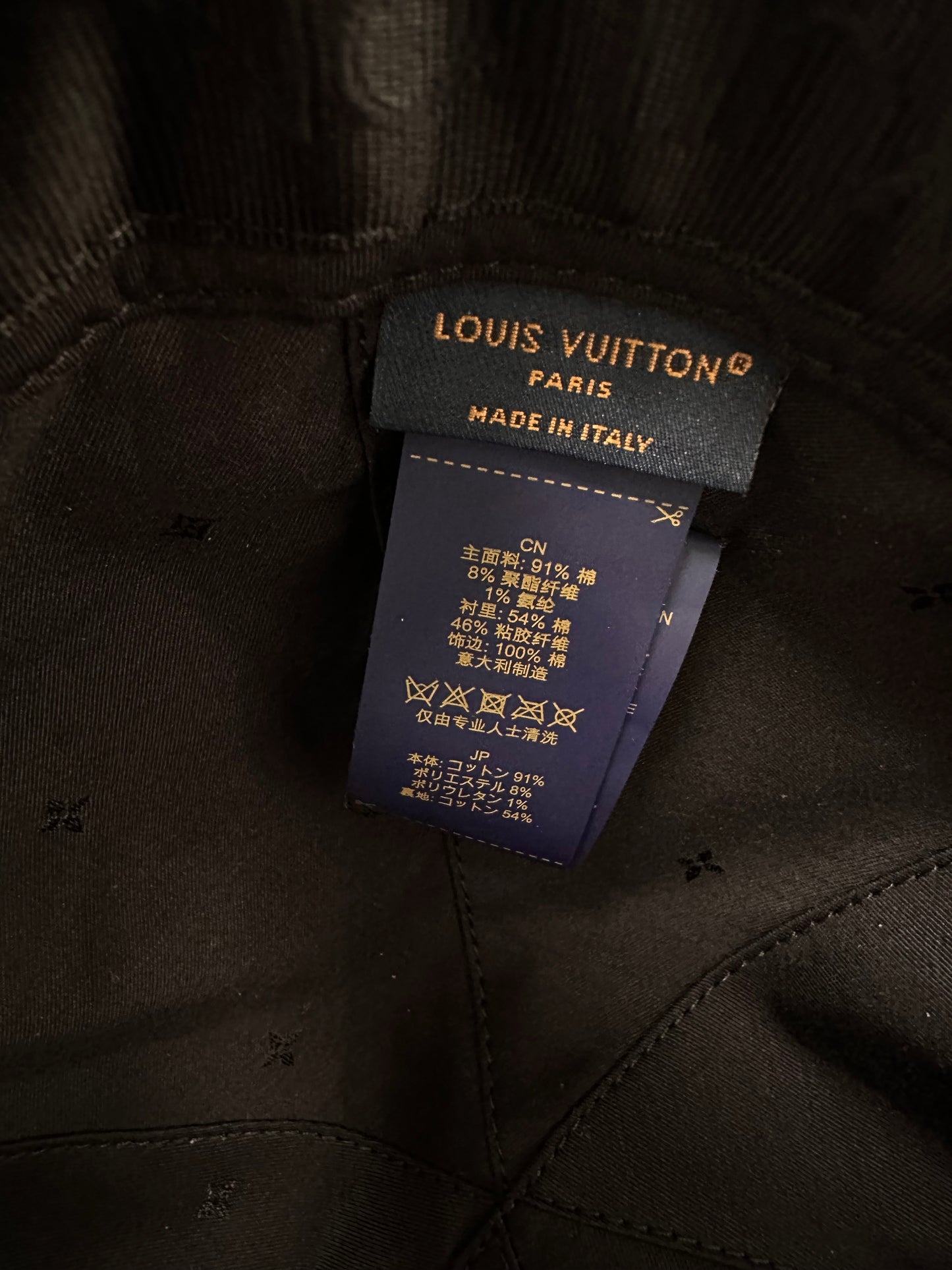 Louis Vuitton Damier Denim 3D Cap