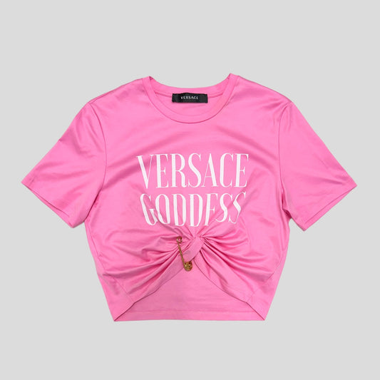 Versace Goddess Saftey Pin T-Shirt