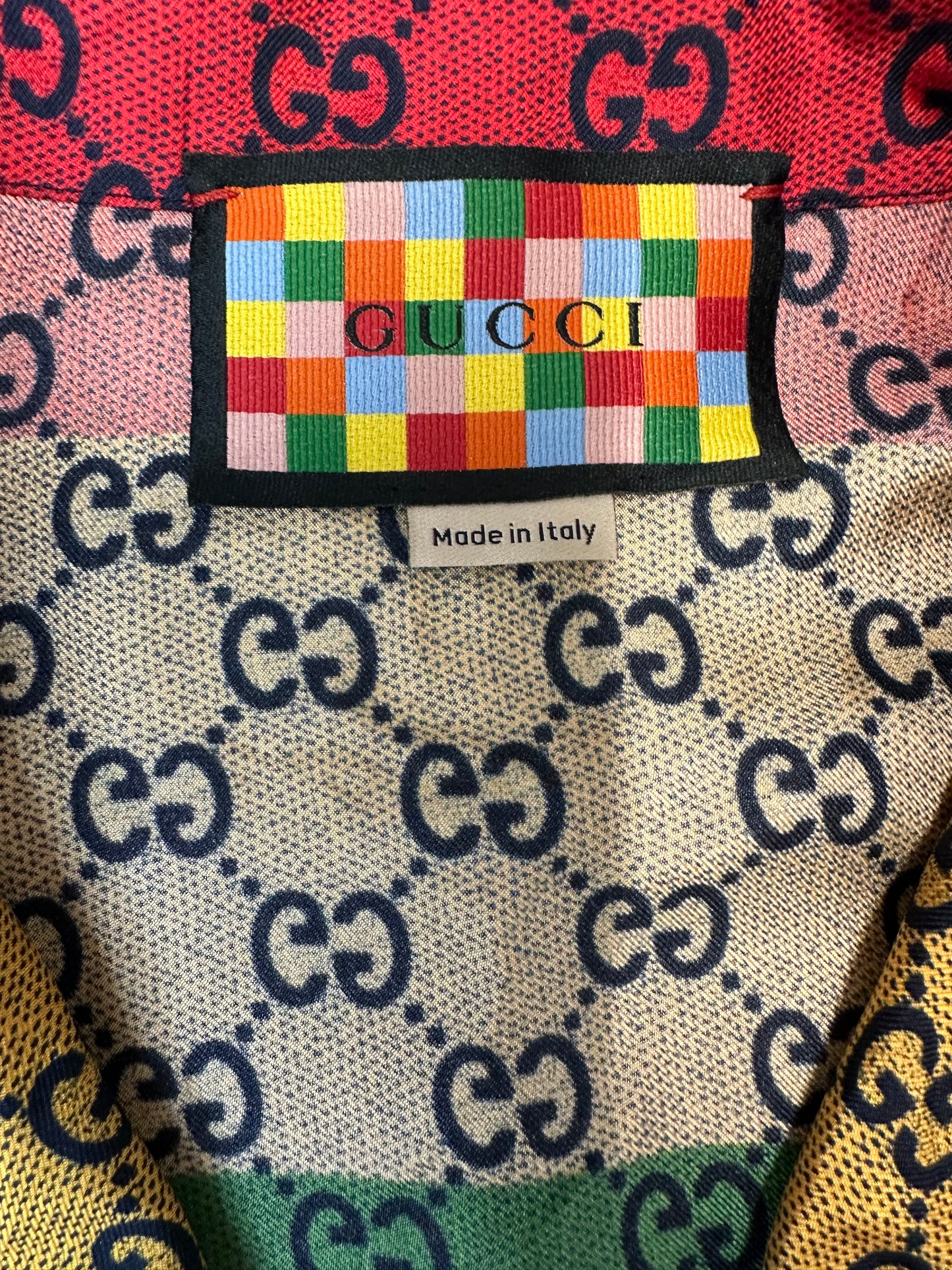 Gucci Rainbow Slik Supreme GG Shirt