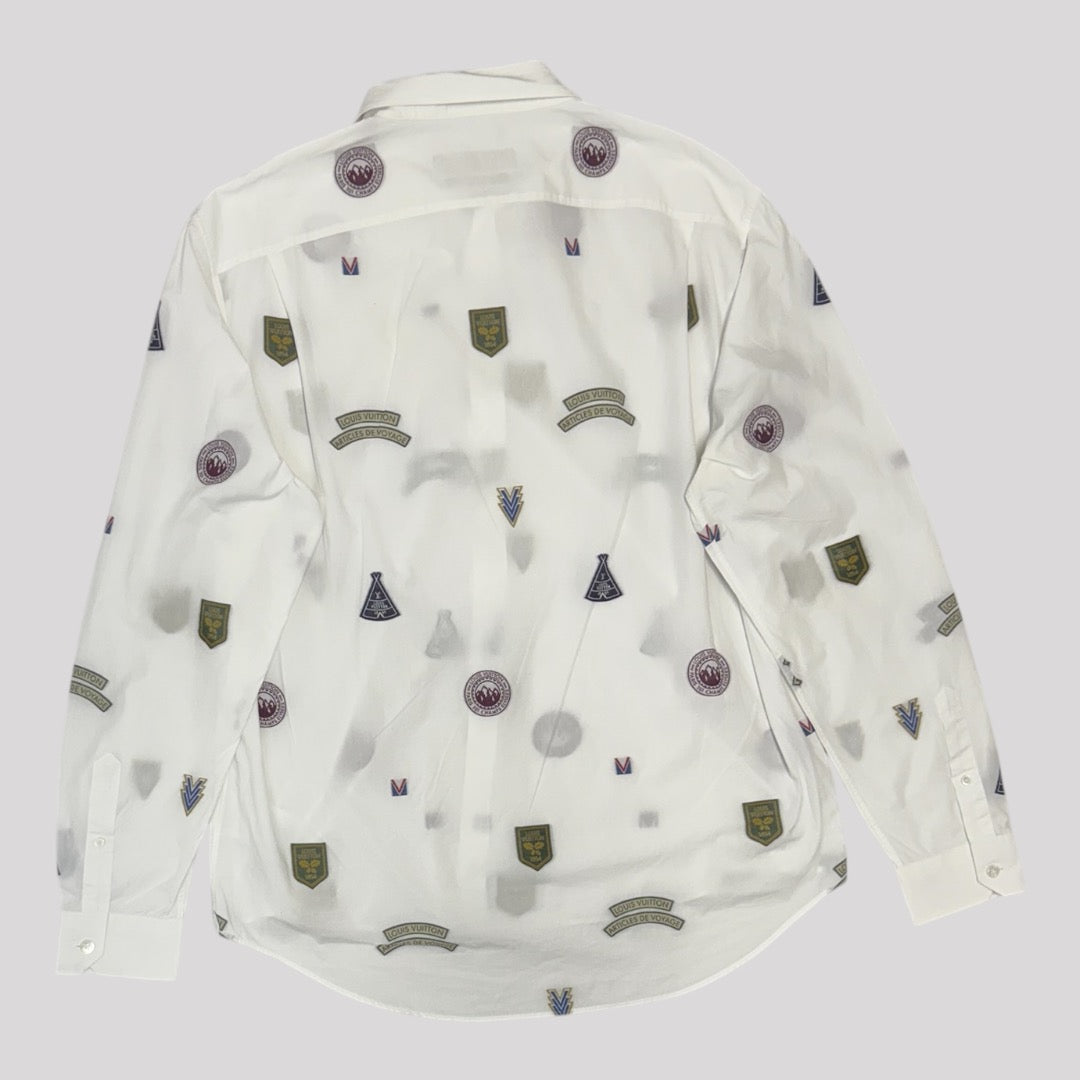 Louis Vuitton Space Patch Full Pattern Long Sleeve Shirt