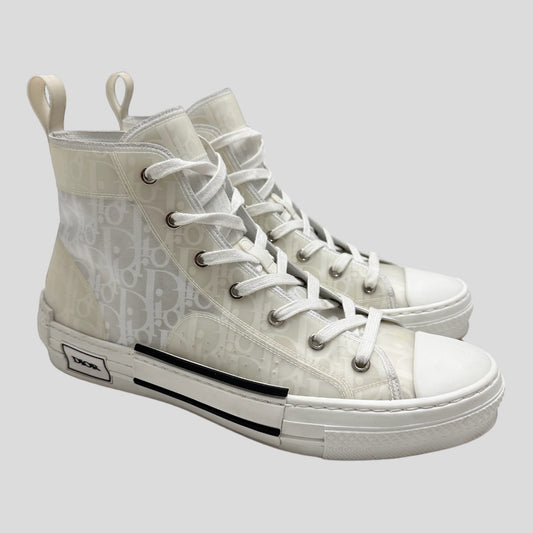 Dior B23 High Top Logo Oblique Sneakers