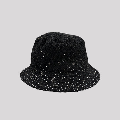 Amiri Crystal Boucle Bucket Hat