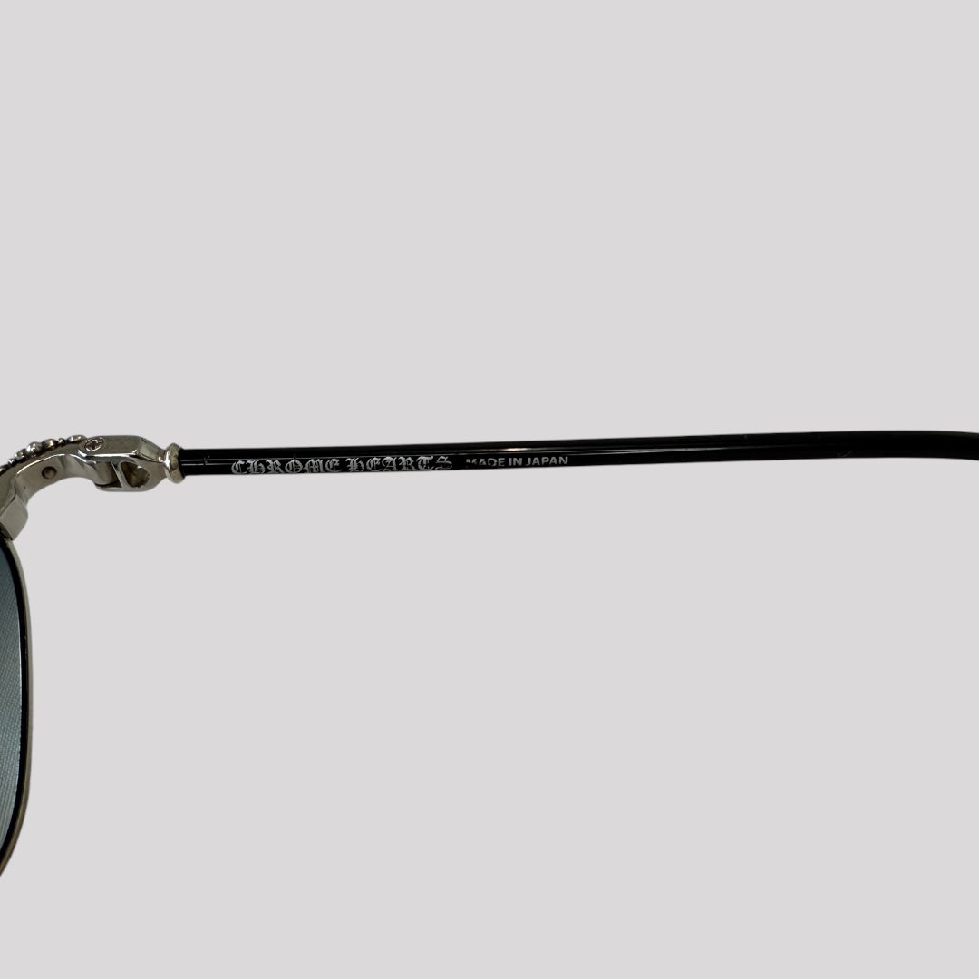 Chrome Hearts Diamond Dog Round Sunglasses