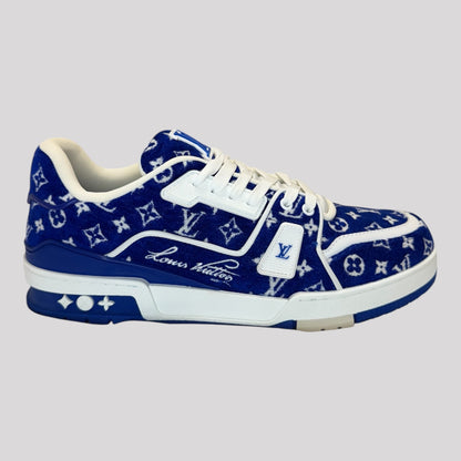 Louis Vuitton Jacquard Velvet Monogram LV Trainer Sneakers