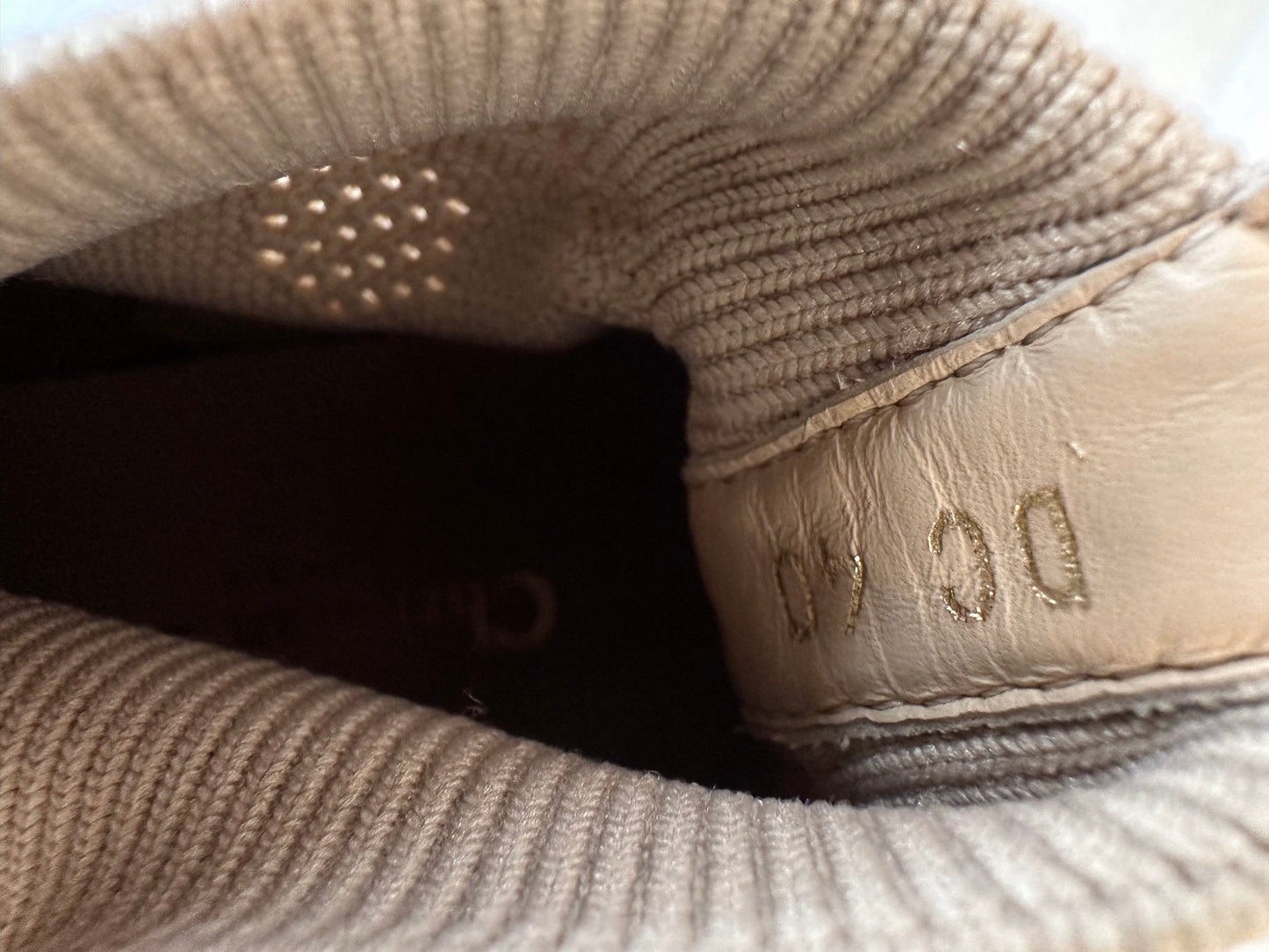 Christian Dior Walk’N’Dior Nude Knit Sneakers