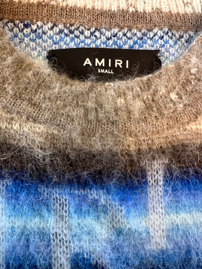 Amiri Bleached Stripe Alpaca Mohair & Wool Sweater