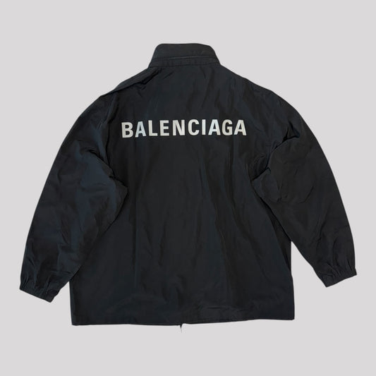 Balenciaga Back Logo Nylon Windbreaker Jacket
