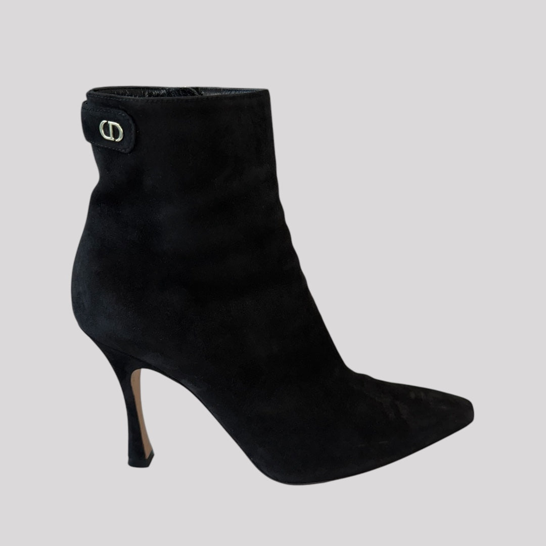 Christian Dior Black Dior Attract Heeled Ankle Boot