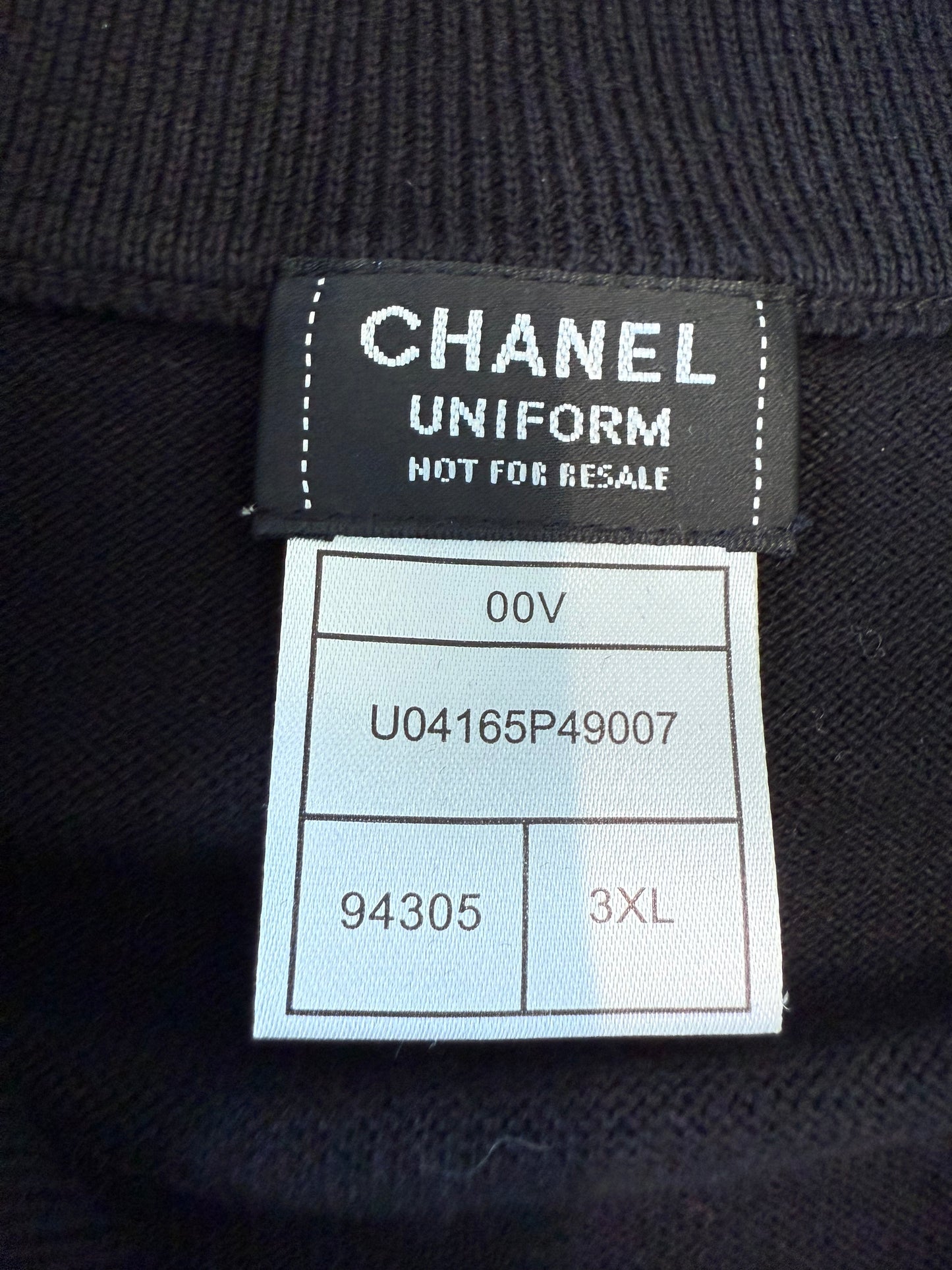 Chanel Uniform Logo Zip Up Jacket