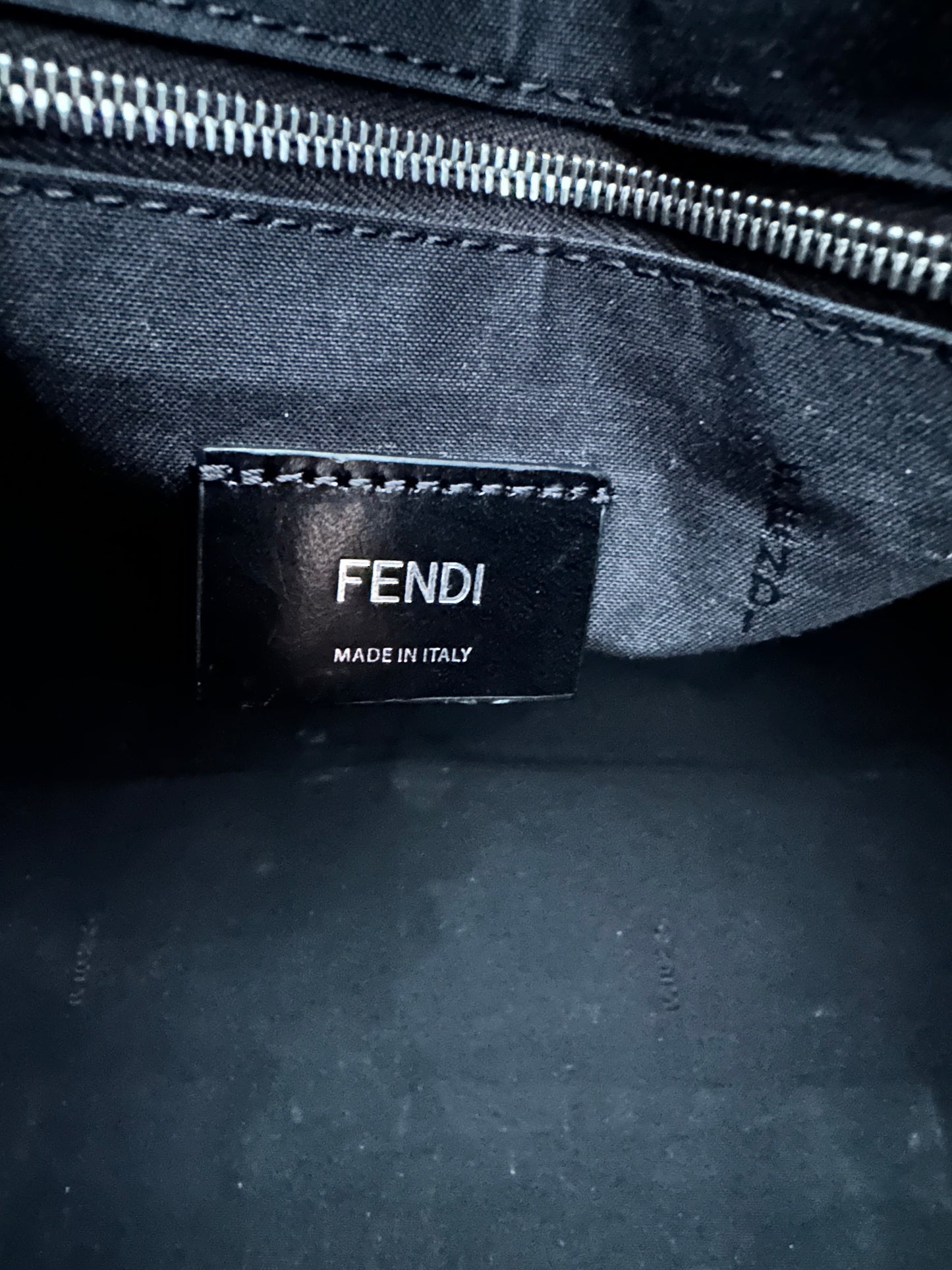 Fendi Double F Convertible Boston Bag Zucca Coated Canvas Large