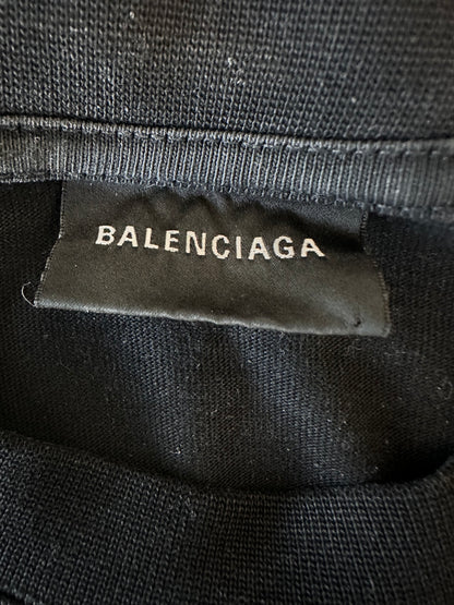 Balenciaga Rhinestone Logo Oversized T-Shirt