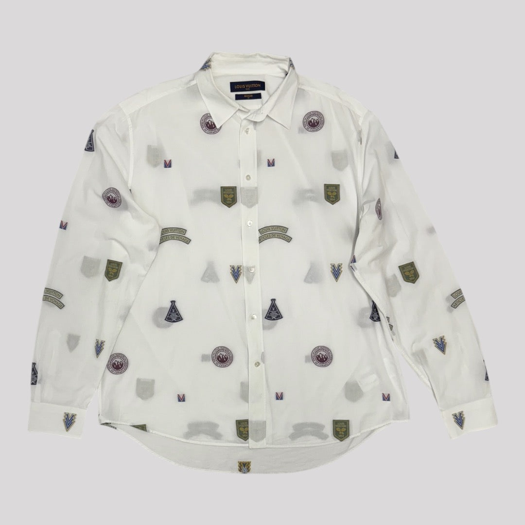 Louis Vuitton Space Patch Full Pattern Long Sleeve Shirt