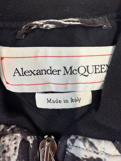 Alexander McQueen Stamp Print Bomber Jacket