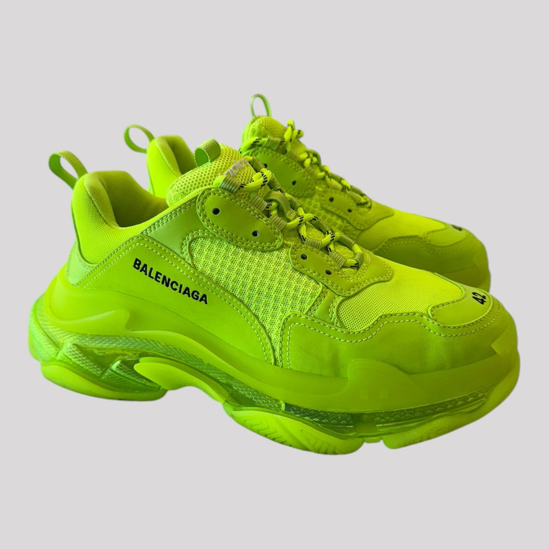 Balenciaga Fluo Yellow Triple S Sneaker