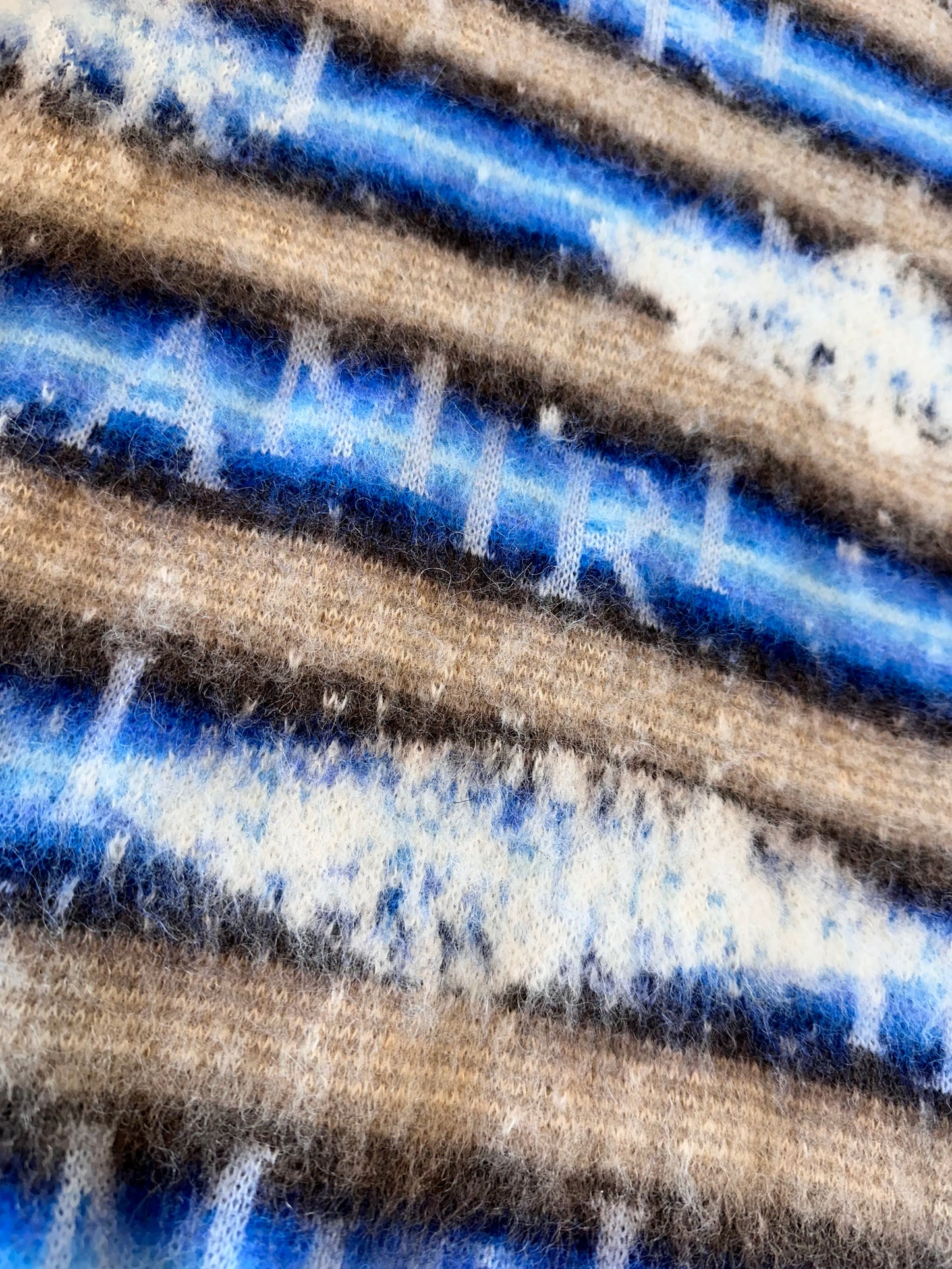 Amiri Bleached Stripe Alpaca Mohair & Wool Sweater