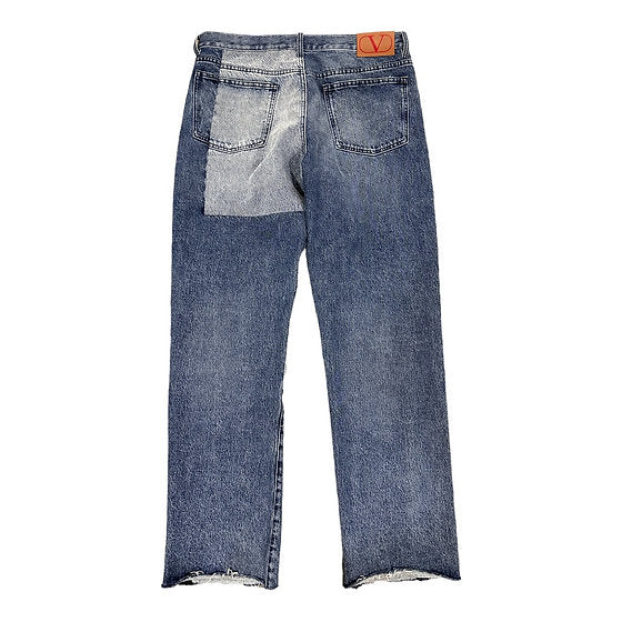 Valentino Split Denim Tapered Jeans