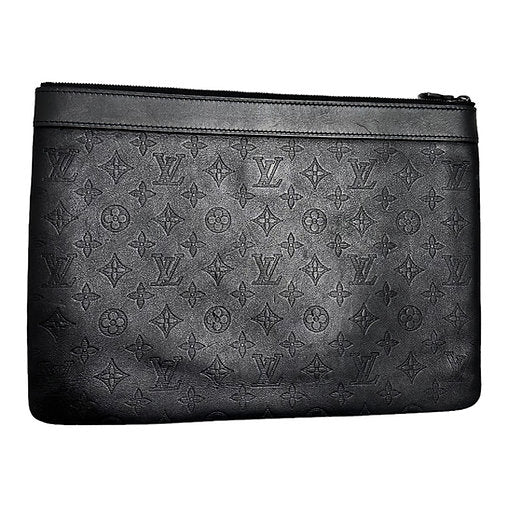 Louis Vuitton Calfskin Monogram Shadow Discovery Pochette