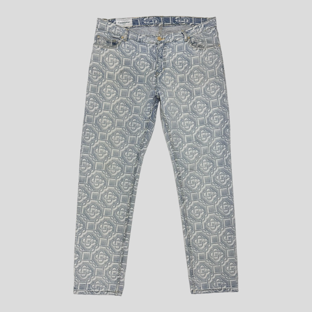 Casablanca Monogram Straight Leg Jeans