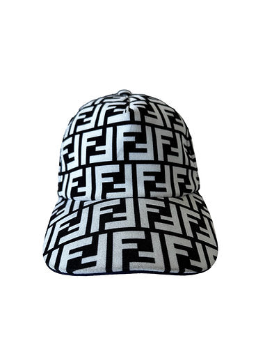 Fendi FF Logo Fabric Baseball Hat