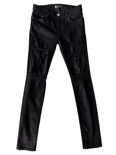 Amiri Black Distressed Jeans