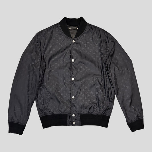 Louis vuitton Black Monogram Reversible Leather Jacket