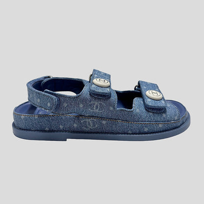 Chanel Denim CC Dad sandals