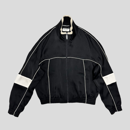 Saint Laurent Satin Crepe Teddy Jacket