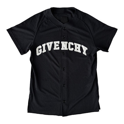 Givenchy Oversized Logo-appliqued Mesh Baseball Shirt