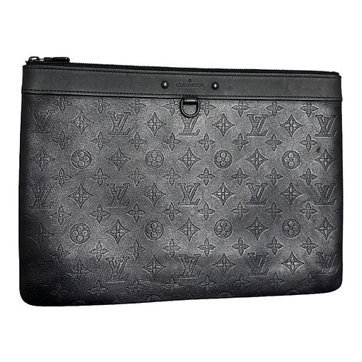 Louis Vuitton Calfskin Monogram Shadow Discovery Pochette