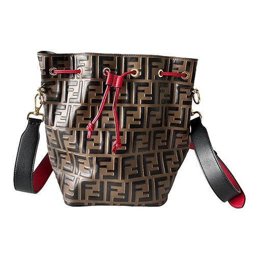 Fendi FF Embossed Mon Tresor Bucket Bag