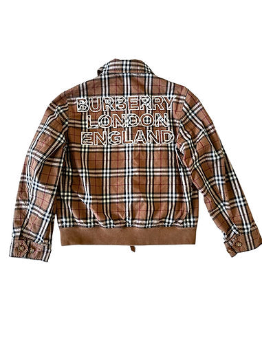 Burberry Sellan Plaid Bomber Jacket