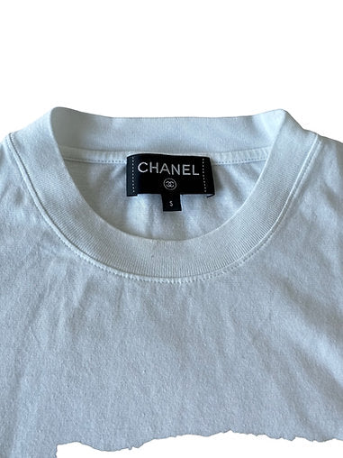 Chanel Cotton Sequin CC Logo Shirt