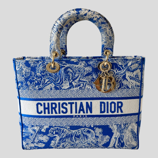 Christian Dior LADY D-LITE Large Embroidery Bag