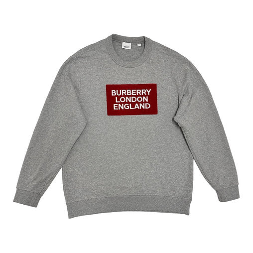 Burberry Logo Patch Cotton Sweatshirt