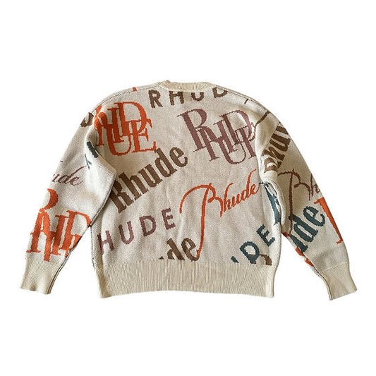 Rhude Jacquard Logo Knit Crewneck