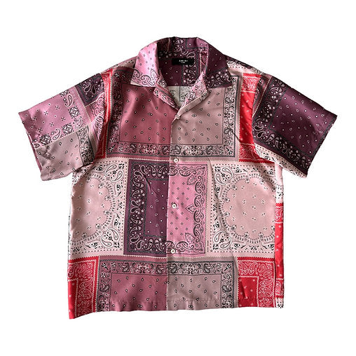 Amiri Bandana Reconstructed Silk Shirt