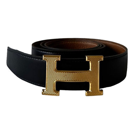 Hermes H Guillochee Belt Buckle & Reversible Leather Strap 32mm