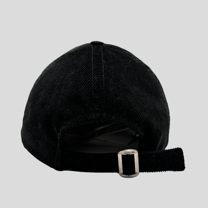 Celine Studded Logo Corduroy Baseball Cap