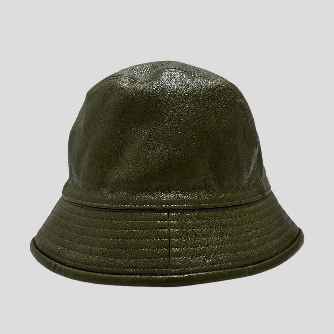 Gucci Leather Double G Bucket Hat