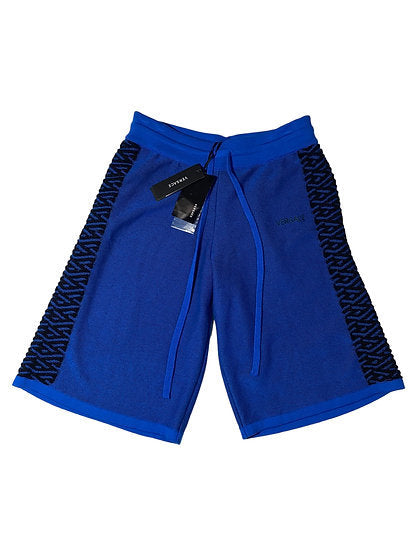 Versace Knit La Greca Pattern Shorts