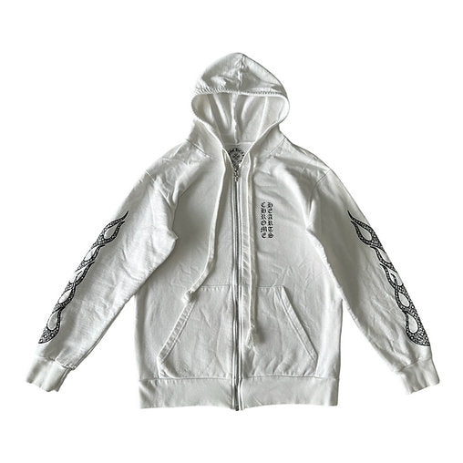 Chrome Hearts Side Flame Zip Up Jacket