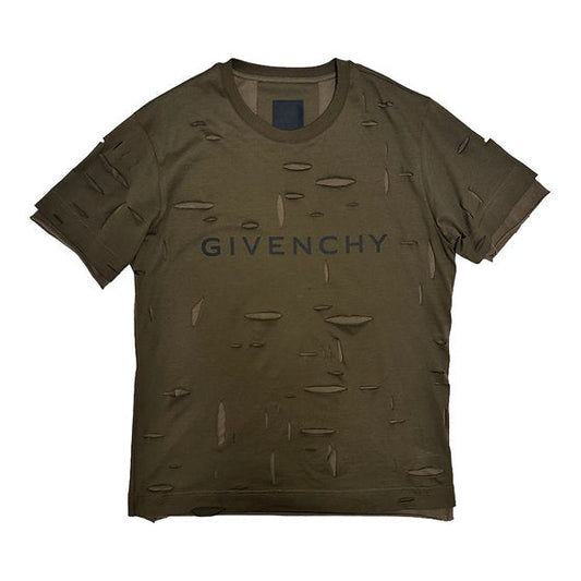 Givenchy 2 Layers Classic Fit Hole T-shirt