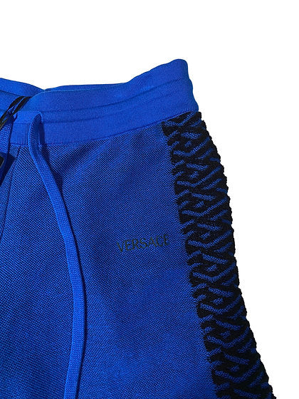 Versace Knit La Greca Pattern Shorts